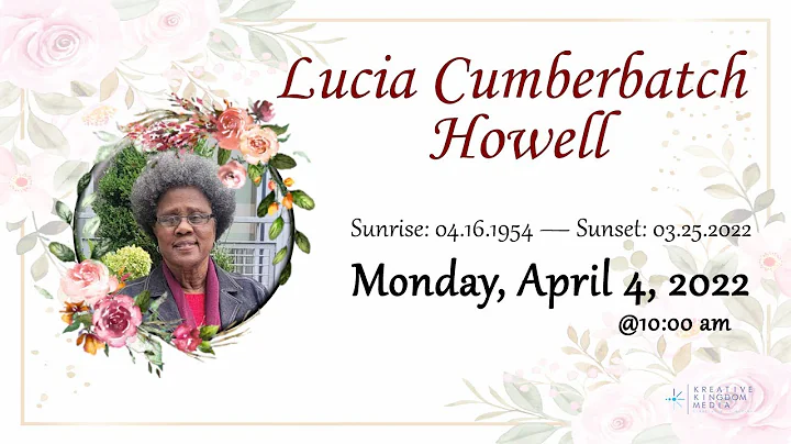 The Celebration of Life of Lucia Cumberbatch de Ho...
