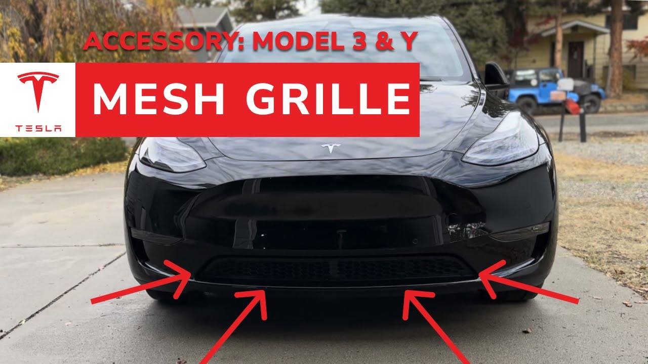 Front Mesh Grille Cover for Tesla Model Y – Autofun