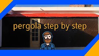 How To Build A Pergola Frame And DIY Patio Room This is a video about a project we have done, it shows each step of the project, 