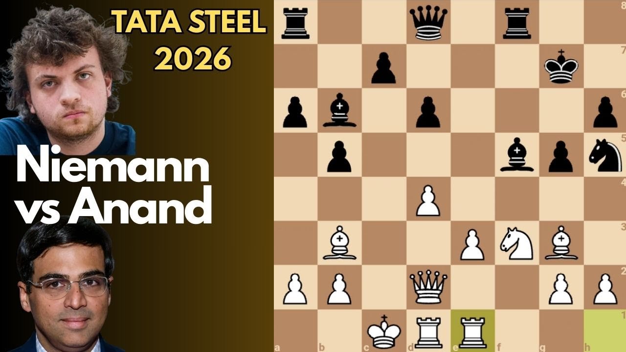 Viswanathan Anand vs Hans Niemann | 2026 TATA Steel Chess India | Rapid