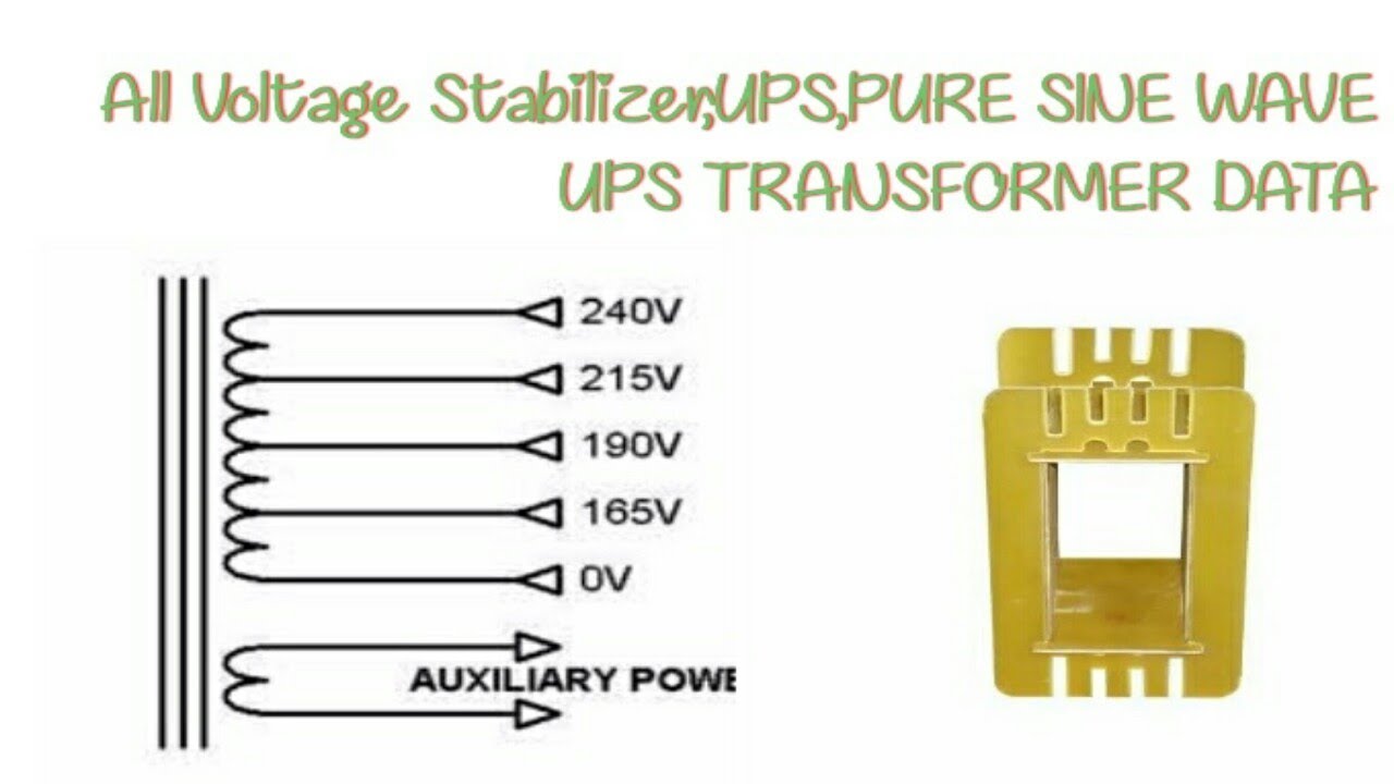 All [Voltage Stabilizer][UPS] [PURE SINE WAVE UPS] Transformer Winding