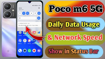 how to show daily data usage in poco m6 5g | poco m6 5g Show daily data usage