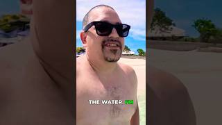He was not ready for this water #funny #beach #shorts