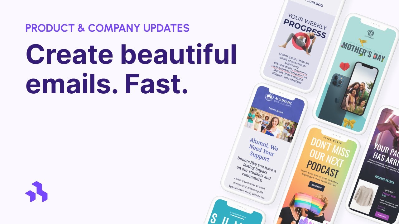 Create beautiful emails. Fast.