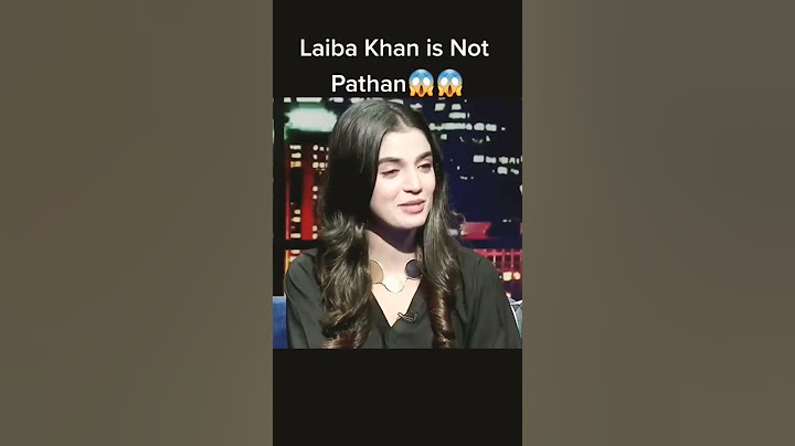Laiba khan Is not pathan || Amazing Speach||