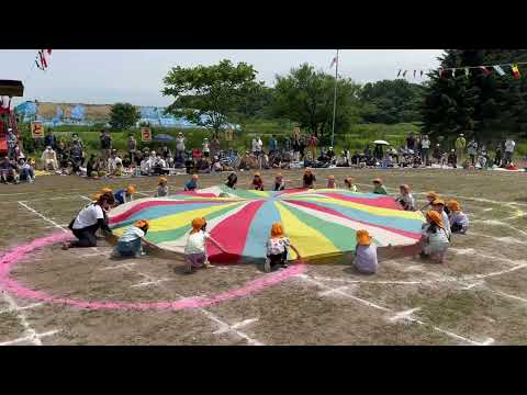 第49回運動会年長バルーン”ダンスホール”＆”ミックスナッツ”2023年
