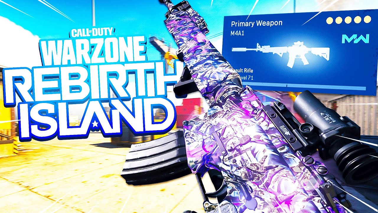 This M4A1 is *BROKEN* in SEASON 3! 👑 (Rebirth Island Warzone)