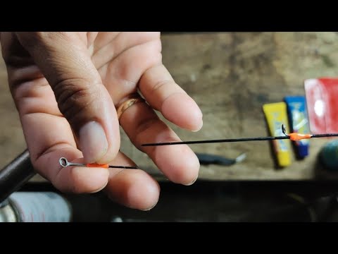 How to repair Broken Rod Tip (Ultra Light Rod) (Step by step