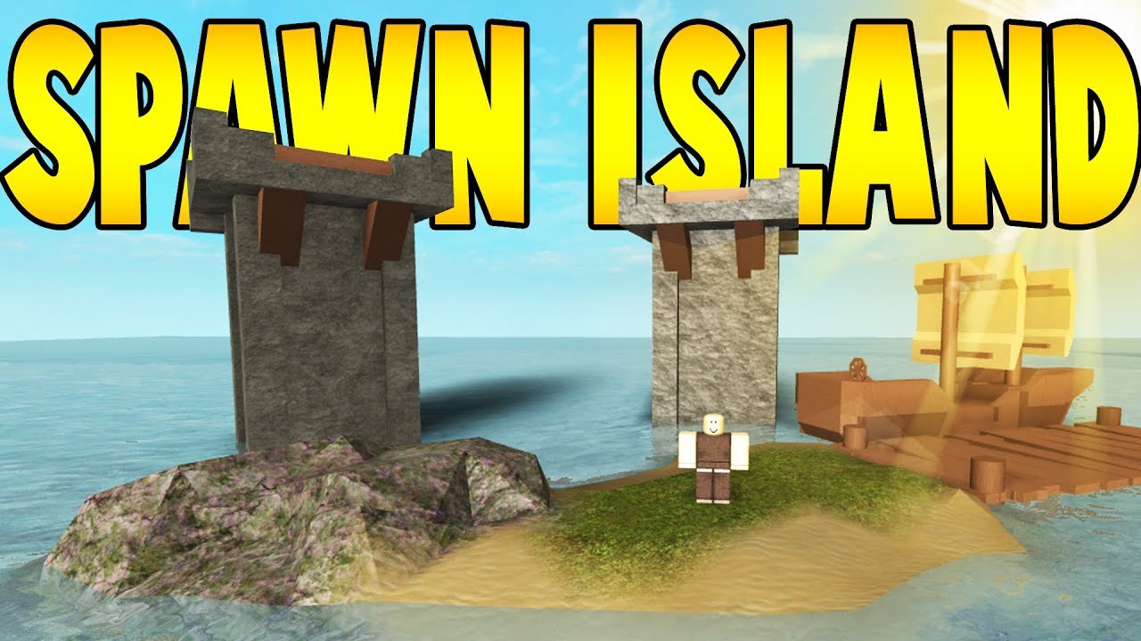 Building A Base On Spawn Island Booga Booga Roblox Youtube