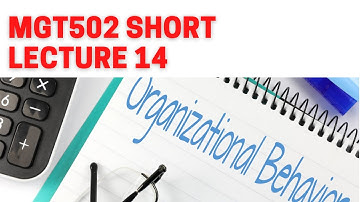 MGT502 Short Lecture 14