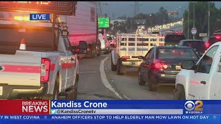 Tanker Truck Crash Shuts Down Southbound 605 Freeway In South El Monte