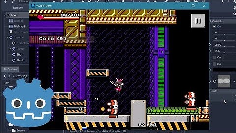 Godot Engine Showcase - Reimu In Mega Man Level Test