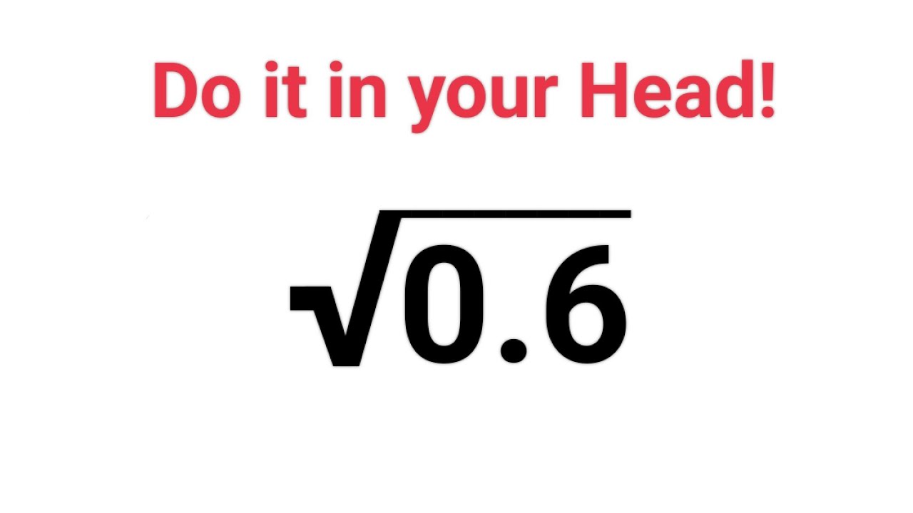 Square Root Of Decimal Numbers In Seconds fastandeasymaths math 