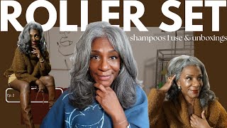 Roller set + Best shampoos for grey hair + PR unboxings