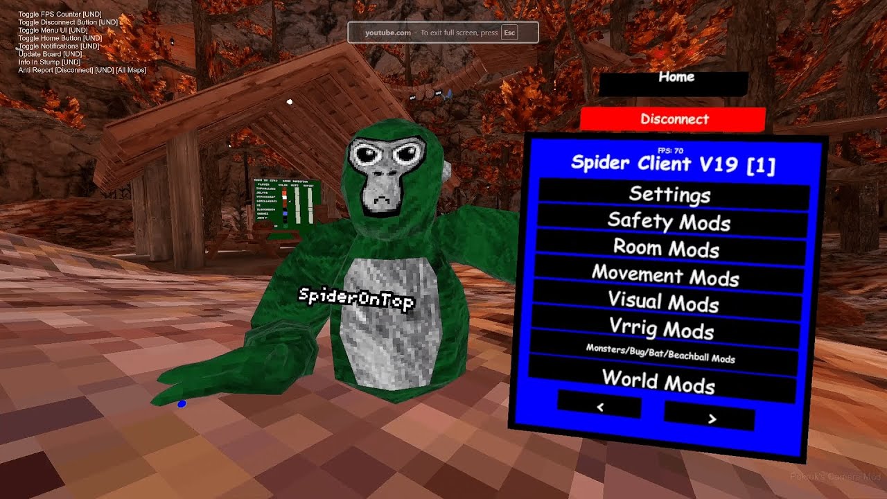 Spider Client V19 Showcase (My Menu) | FULLY UND | OP | Target Mods ...