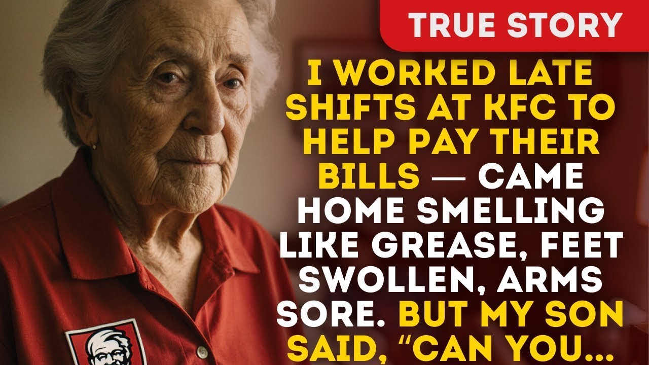 I Worked Late Shifts At KFC To Help Pay Their Bills — Came Home Smelling Like Grease, Feet Swollen,