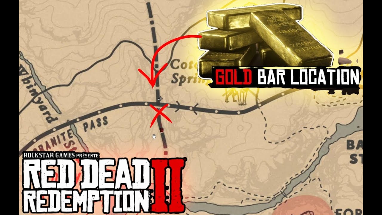 1000$ Gold Bar Locations in Red Dead Redemption 2 - YouTube