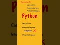 why to learn python programming #shorts #python #bydubebox
