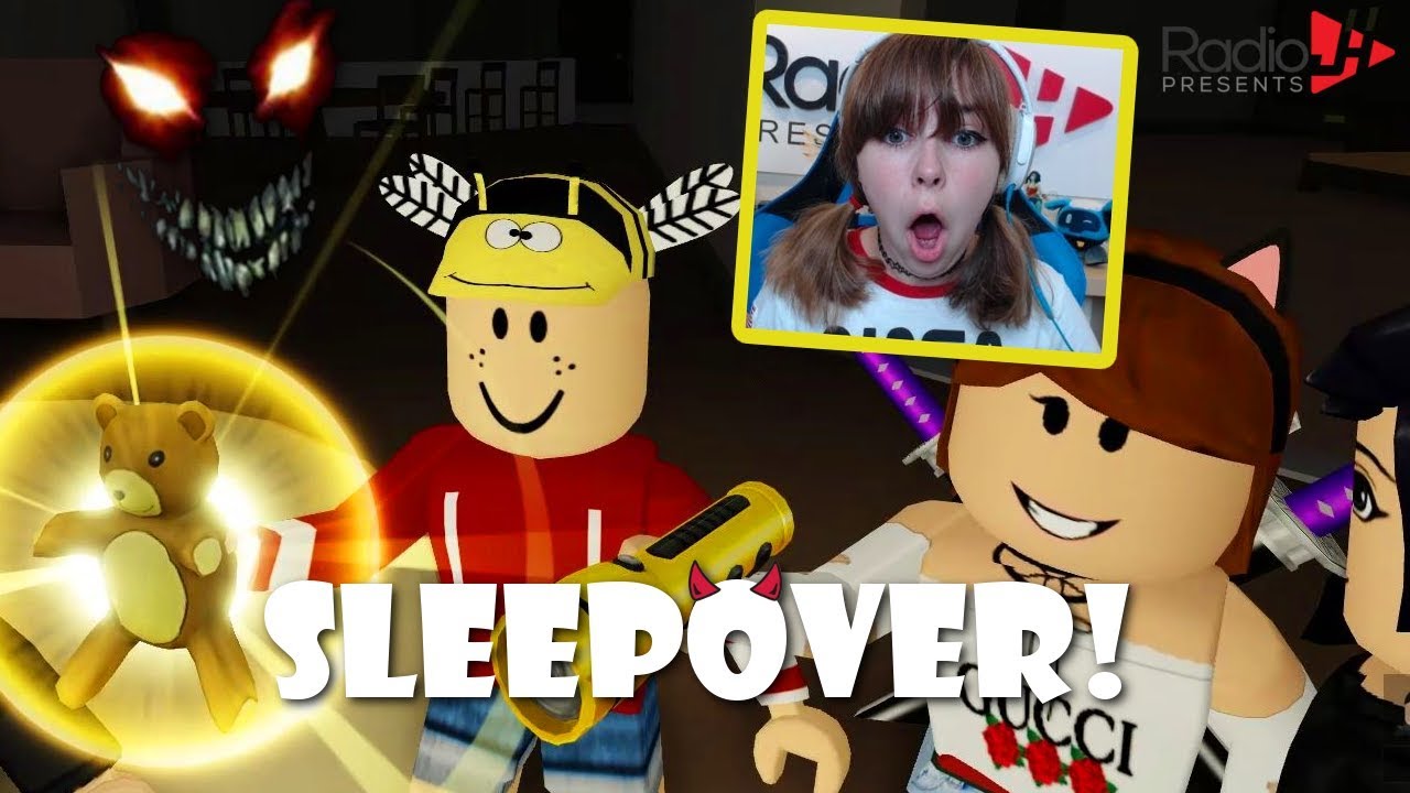 Roblox Sleepover Safety Bear Will Keep Us Safe Radiojh Games - radiojh games youtube channel art in 2019 roblox