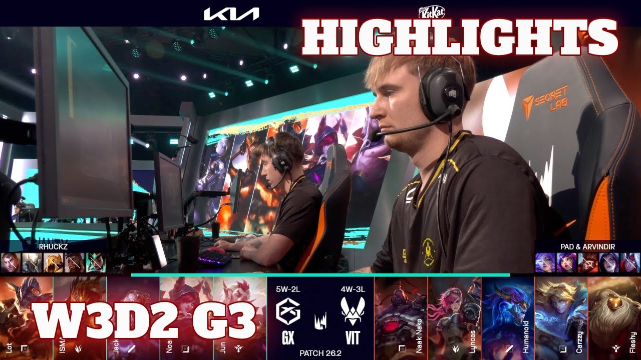 GX vs VIT - Highlights | Week 3 Day 2 LEC Versus 2026 | GIANTX vs Vitality W3D2