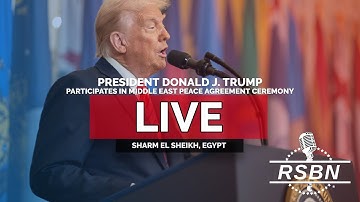 LIVE REPLAY: President Trump Participates in Middle East Peace Agreement Ceremony - 10/13/25