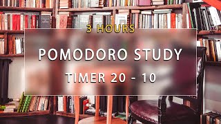 SESIÓN 3 HORAS Temporizador de estudio de la técnica Pomodoro 20-10 con música screenshot 3