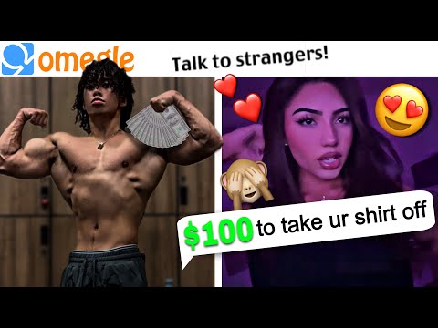 BODYBUILDER USES PAY TO WIN RIZZ ON OMEGLE GIRLS