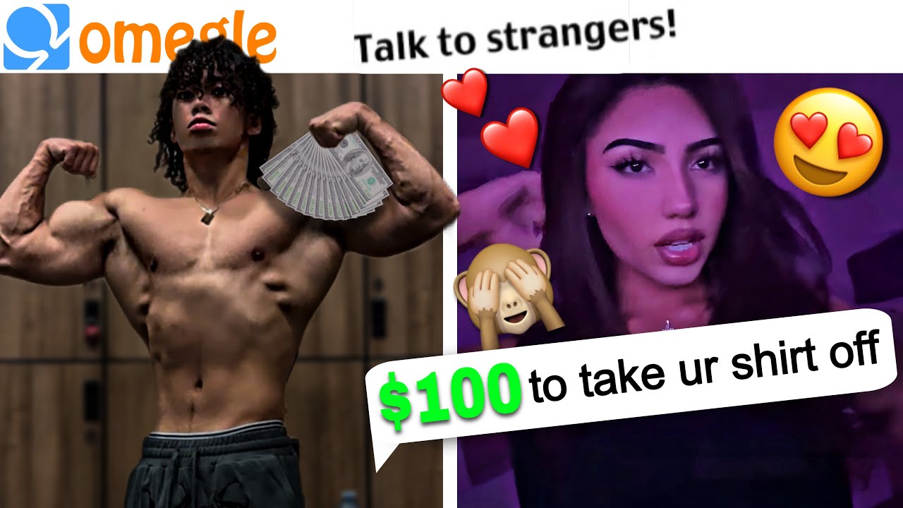 BODYBUILDER USES PAY TO WIN RIZZ ON OMEGLE GIRLS