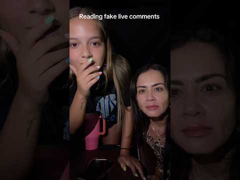 Reading fake live comments #readingfakelivecomments #fakecomment #funny