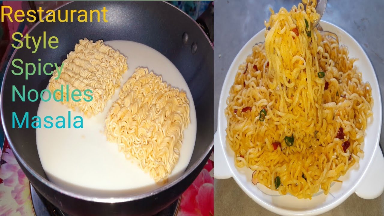 Restaurant Style Spicy Noodles Masala Recipe Healthy & Taste Food