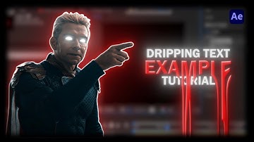 DRIPPING TEXT - After Effects Tutorial (No Plugins needed)