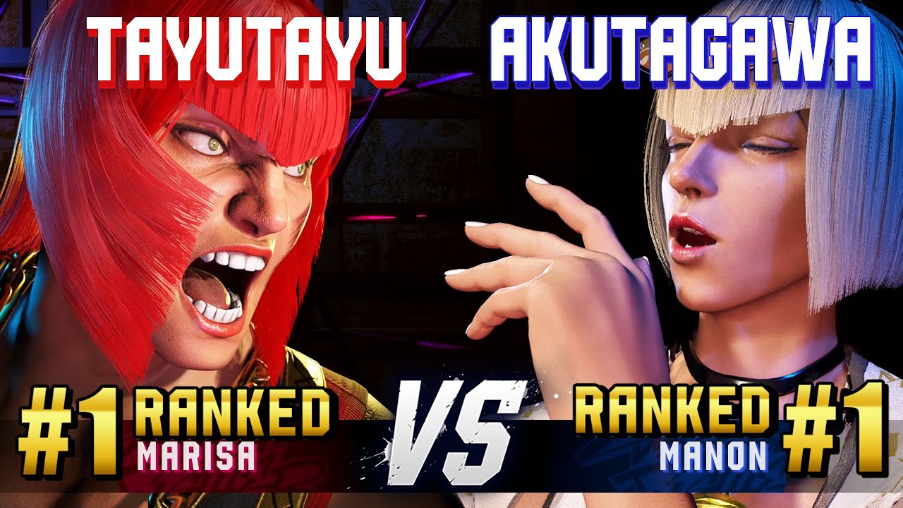 SF6 ▰ TAYUTAYU (#1 Ranked Marisa) vs AKUTAGAWA (#1 Ranked Manon) ▰ High Level Gameplay