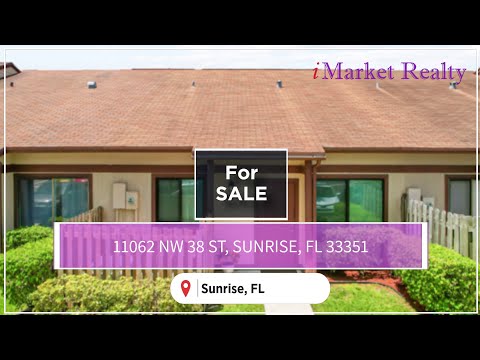 11062 NW 38 ST, Sunrise, FL home video tour
