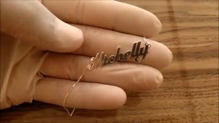 Colar Com Nome Personalizado em Prata
