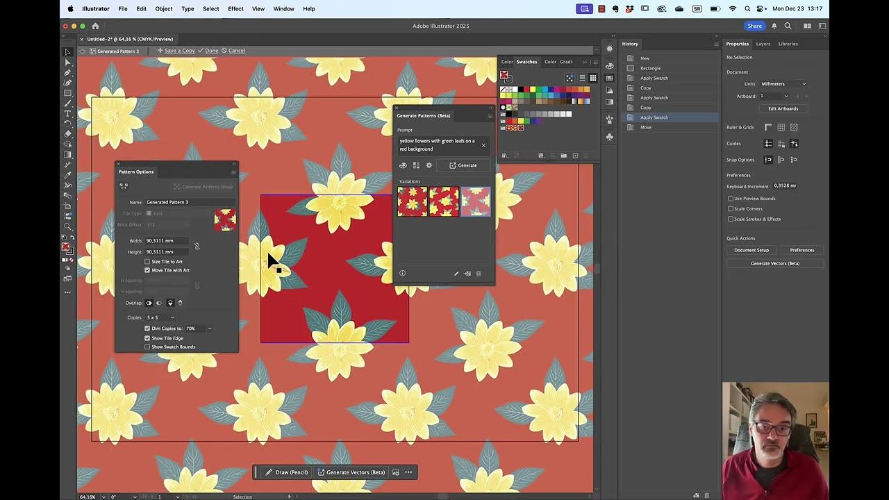 Illustrator - Generate Pattern - YouTube