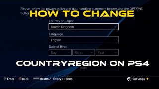 How To Change Region & Country On PS4 PlayStation New 2023