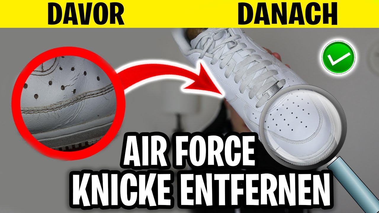 Air Force One Knicke/Creases entfernen✅