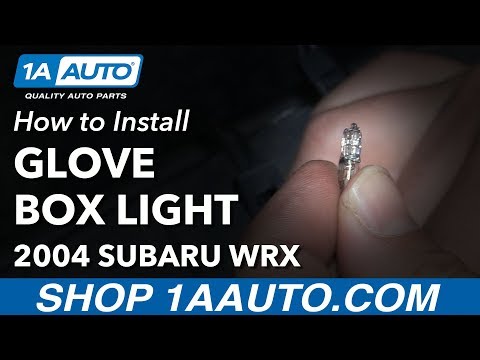 How to Install Replace Glove Box Light Bulb 04-07 Subaru Impreza WRX