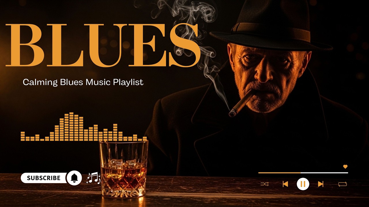 Whiskey Blues Chill Melodies | Relaxing Slow Blues Soulful Guitar Vibes 🎸
