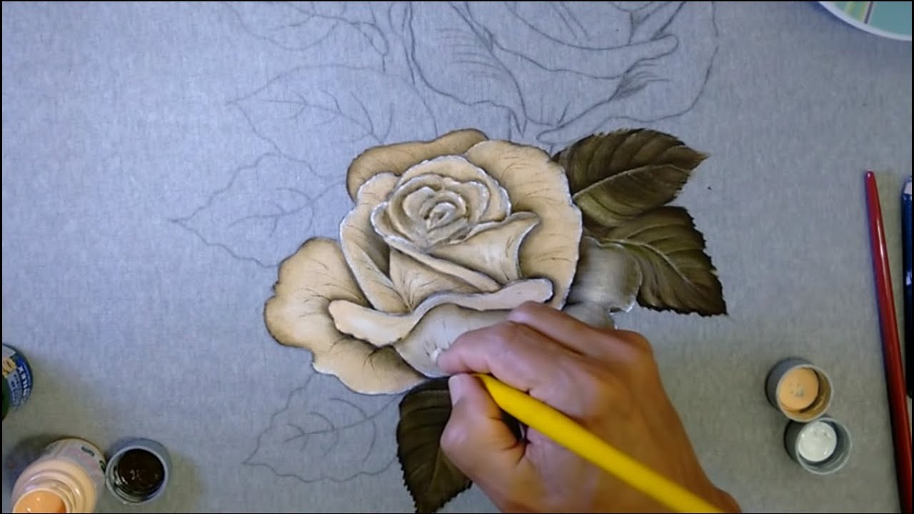 Roberto Ferreira - Novo Projeto - Aprenda a Pintar e emborrachado Rosas semi-realista