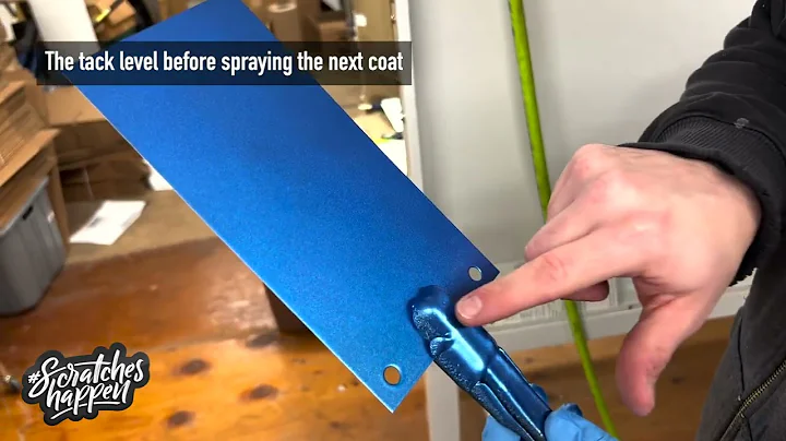 ScratchesHappen® aerosol paint - How to spray a test card