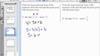 Sect 2 4A Writing Linear Equations