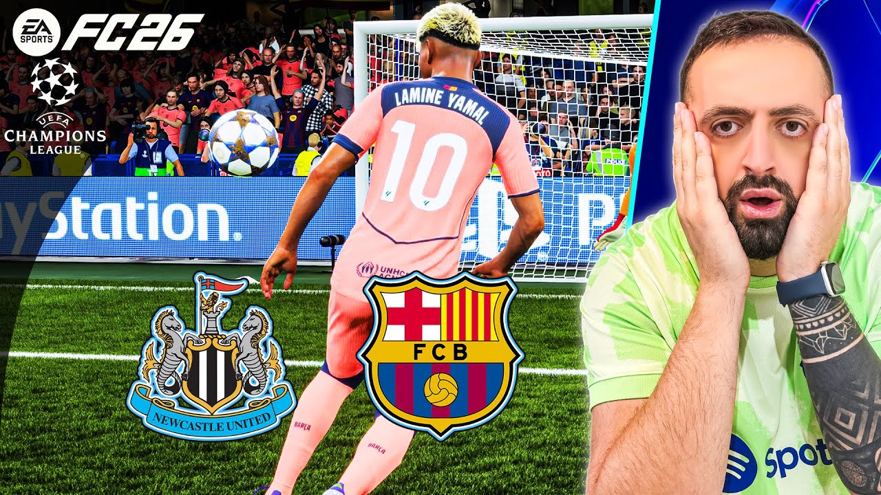 FC 26 ნიუკასლი vs ბარსელონა - რა მოხდება სინამდვილეში🔥 ჩემპიონთა ლიგა 2025/26 მერვედფინალი ⚽️
