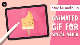 #howto Turn a #procreate #animation Into a #GIF for Social Media - Fully narrated #tutorial
