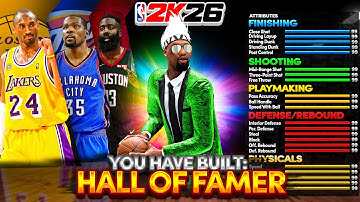 BEST ALL AROUND BUILD is a HALL OF FAMER in NBA 2K26! *GAME-BREAKING* BEST BUILD! Best Build 2K26!