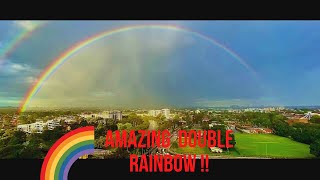 Amazing double rainbow video in 4K - Sydney , Australia