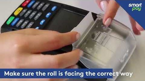 How to change the paper roll on your S800 terminal