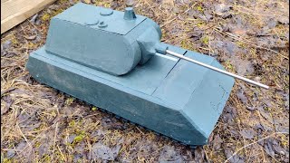 Обстрел танка MAUS из скульптурного пластилина