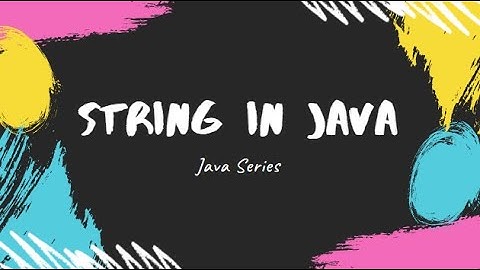 Strings in Java | non-primitive data type in java | Java Series | gfobiya technical solution