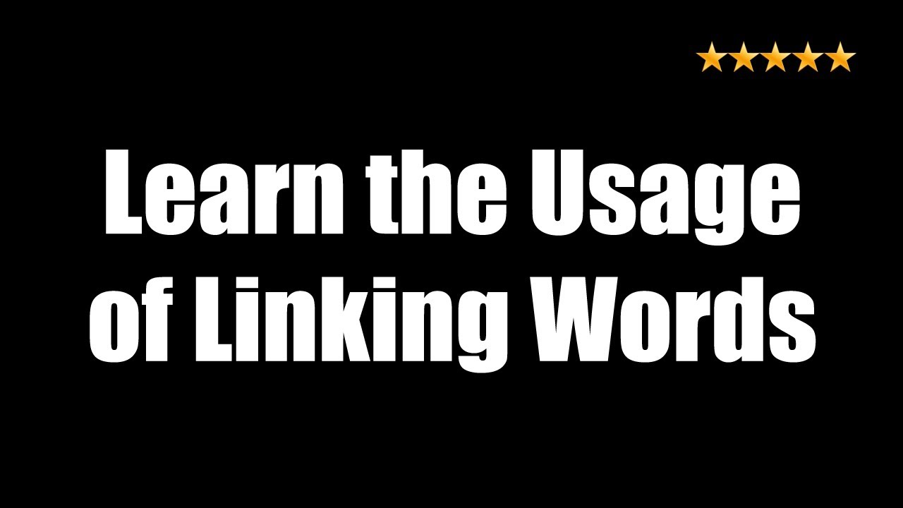 Learn usage of Linking words Additionally, In other words, In ...